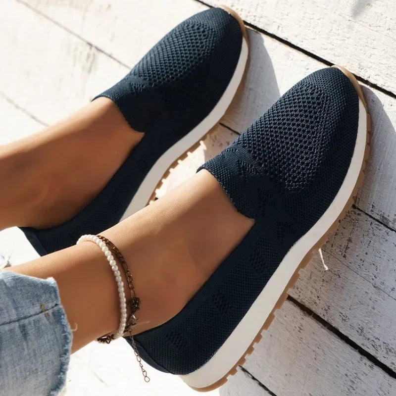 Breathable Knit Loafers
